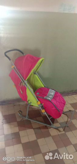 Детские санки коляска ника