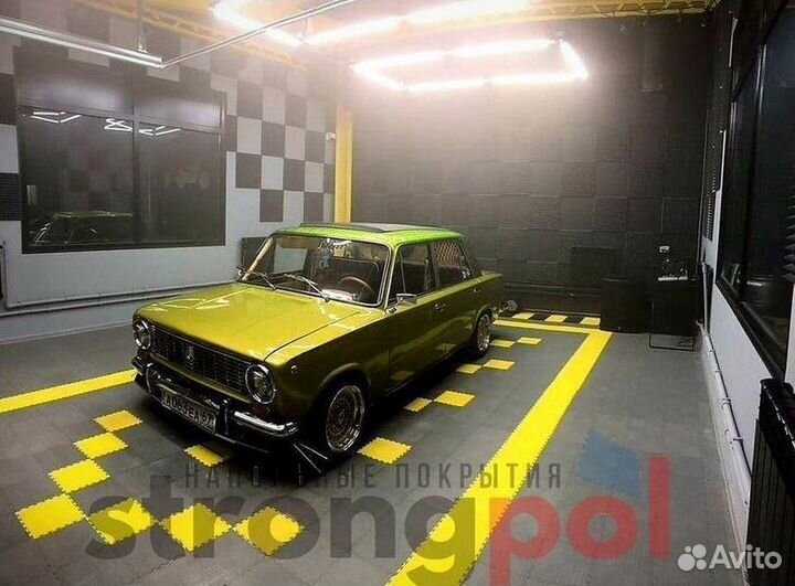 Модульное напольное покрытие для шиномонтажа