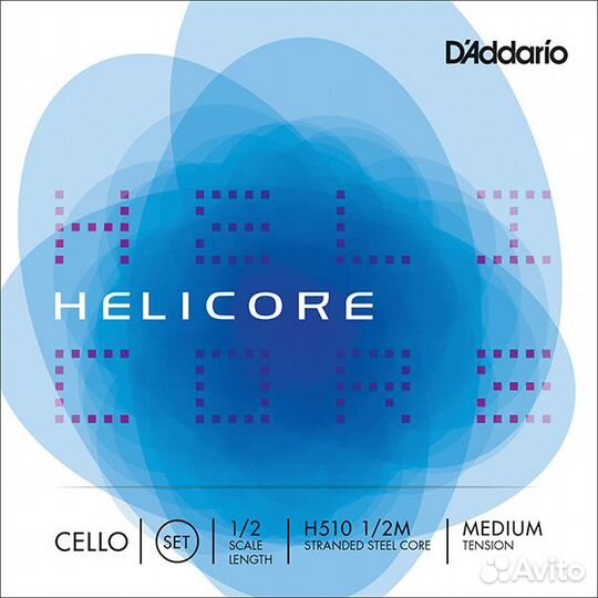 DAddario H510-1/2M Helicore комплект струн для в