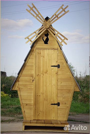 Дачный туалет с лебедем BIF