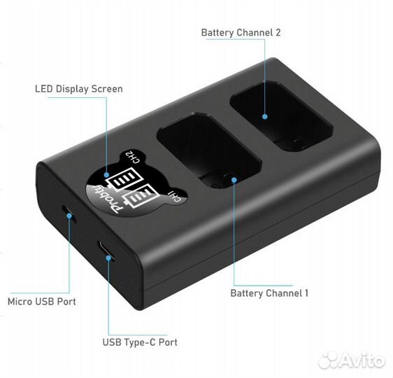 Зарядное устройство Probty для 2-х NP-FZ100