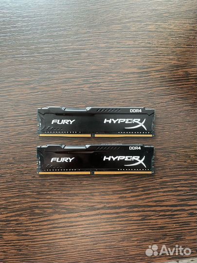 Оперативная память DDR4 Kingston HyperX Fury 8Gb