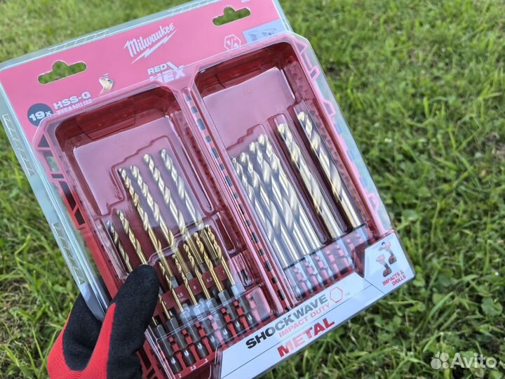 Набор сверл по металлу redhex HSS-TIN набор 19 шт