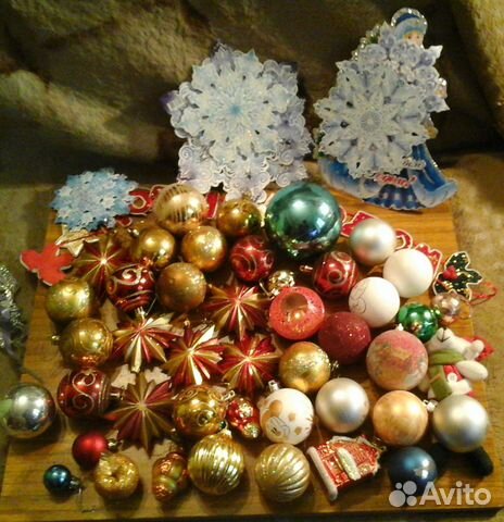Игрушки ёлочные пластмасс