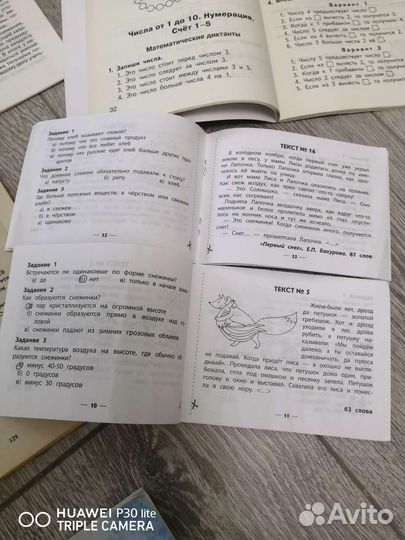 Пособия для начальной школы по чтению и математике