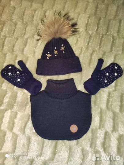 Комплект шапка, шарф