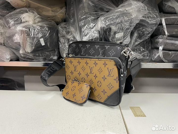 Сумка мужская louis vuitton trio messenger