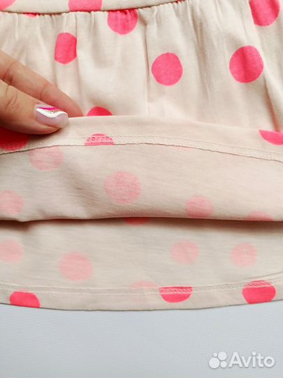 Платье - сарафан для девочки 74 см в горошек