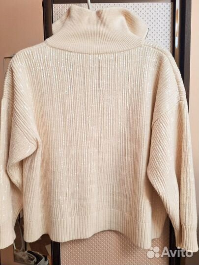 Свитер женский zara в паетки