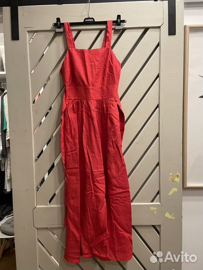 Платье льняное xs