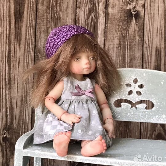 Кукла шарнирная авторская миниатюрная