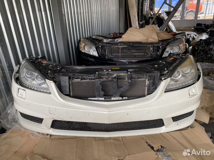 Ноускат пердняя часть Mercedes w221 белый