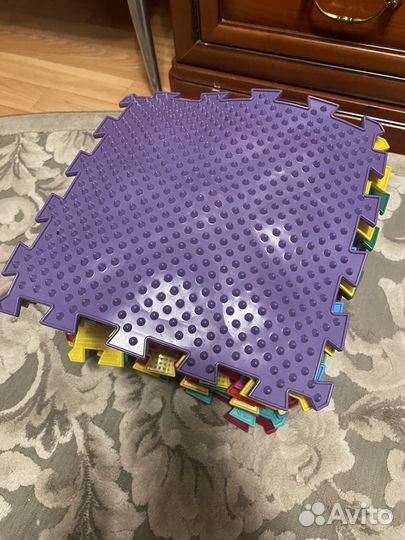 Ортопедические резиновые коврики для детей 16 штук