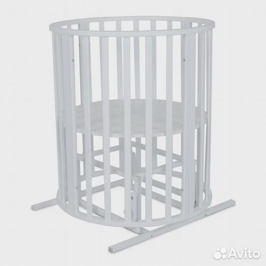 Кровать детская омега 6 в 1 (круг-овал) с универса