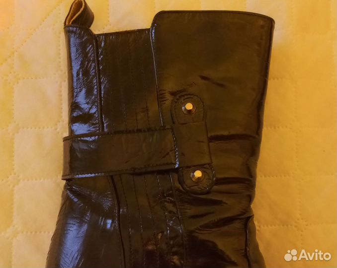 Сапоги versace (Версаче) кожа лак размер 36