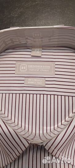 Рубашка мужская Henderson новая оригинал(размер по