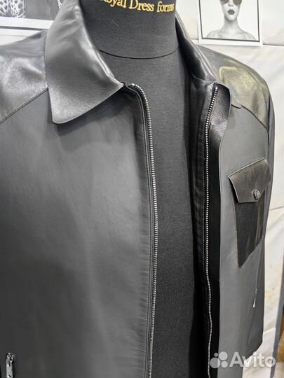 Кожаная куртка prada style