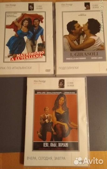 Dvd- бокс-3 фильма с Софи Лорен