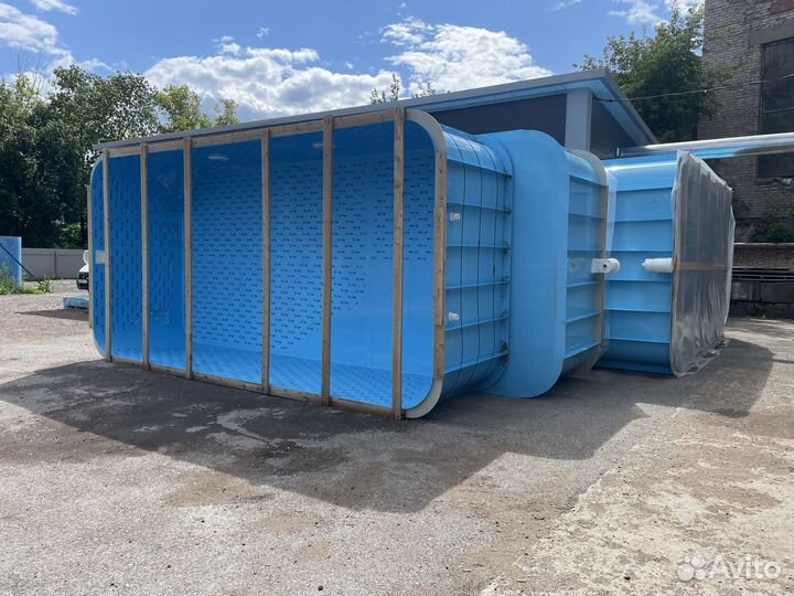 Бассейн с лестницей 7*3 глубина 1,5 в наличии