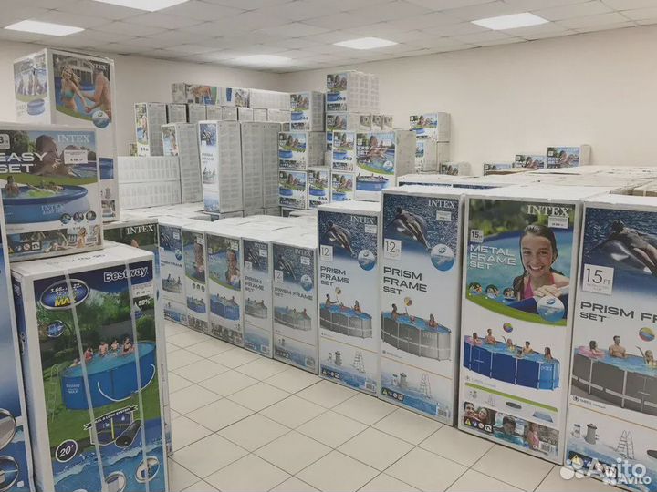 Каркасный бассейн intex bestway