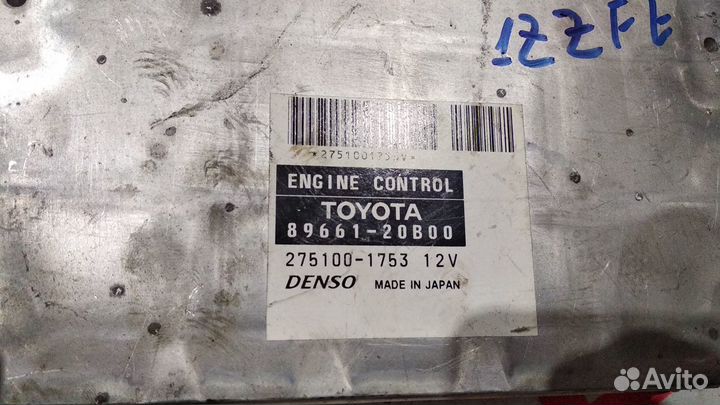 Блок управления(эбу) Toyota Allion, Premio 1zzfe