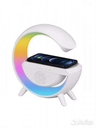 Беспроводная зарядка, Ночник, колонка 7в 1