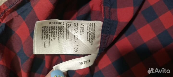 Рубашка H&M на мальчика 122 см