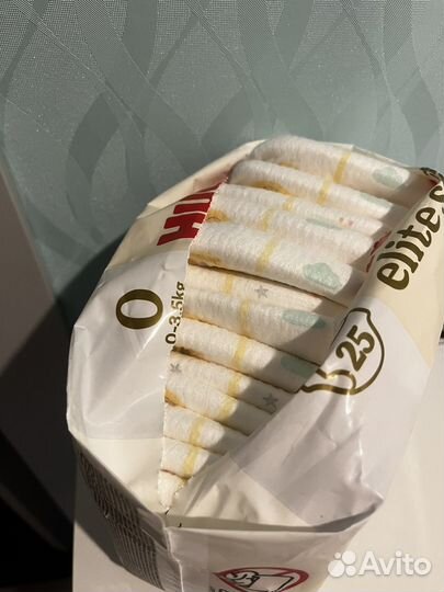 Подгузники huggies elite soft 0