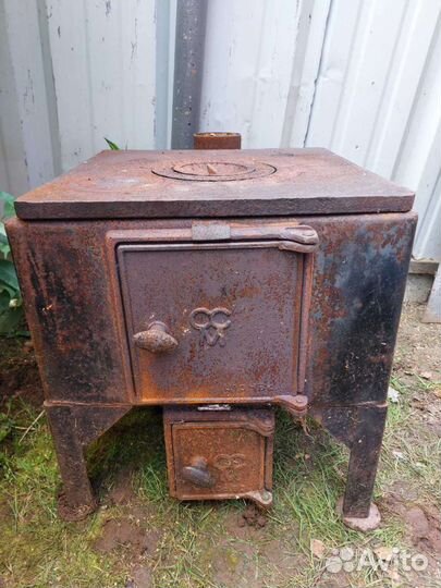 Печь буржуйка чугунная СССР