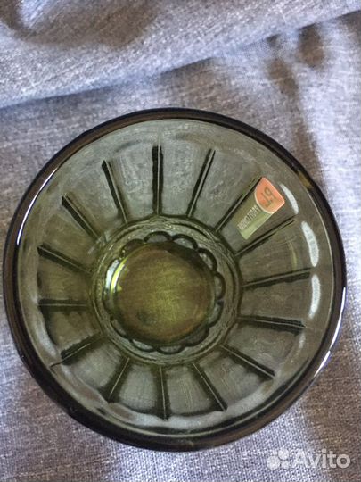 Бокал стакан зеленое стекло