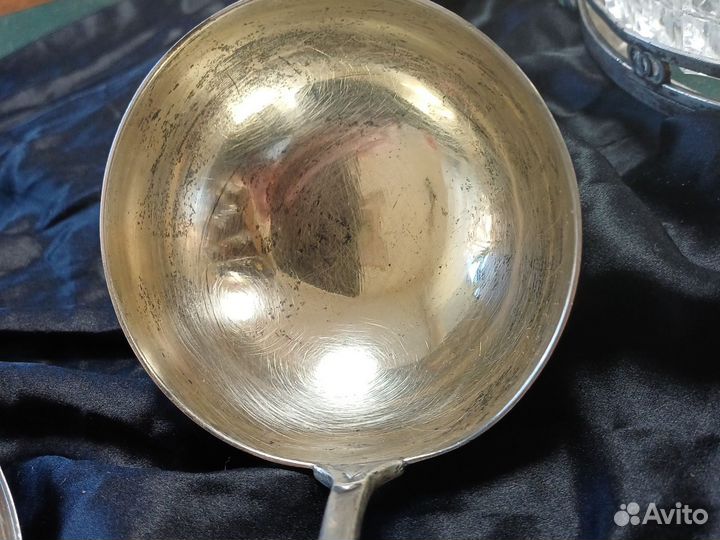 Половник серебро 84 проба. Братья Хемпель