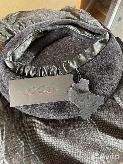 Берет женский шерсть, на кожаной резинке