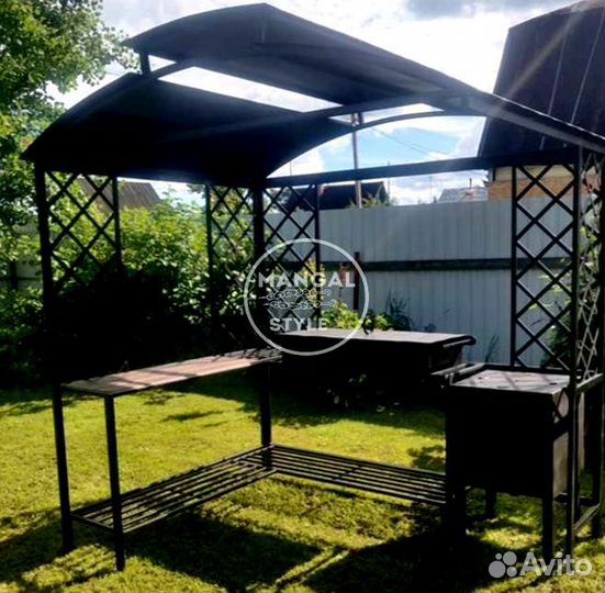 Мангал с крышей