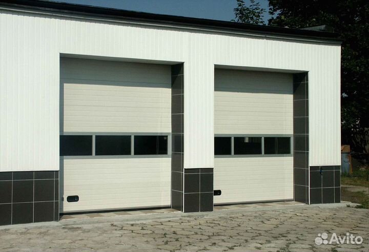 Промышленные секционные ворота под ключ