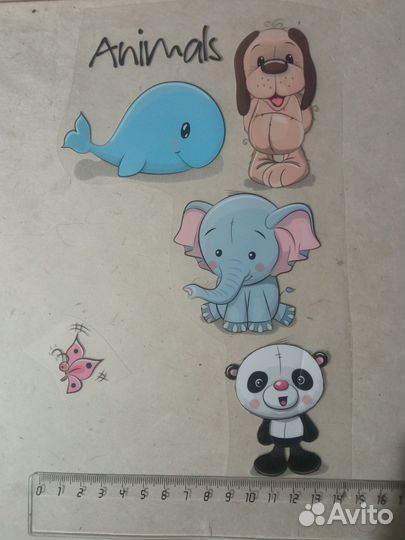 Термонаклейка (термоаппликация) зверушки