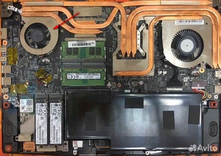 Кулер для MSI Katana GF66 GF76 Pulse GL66 GL76 CPU
