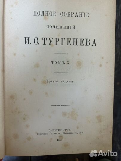 Тургенев 1891