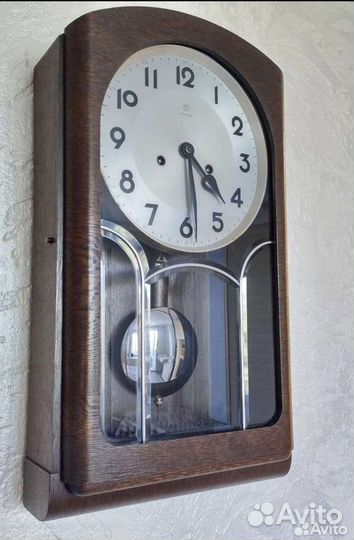 Антикварные настенные часы Junghans 1938г