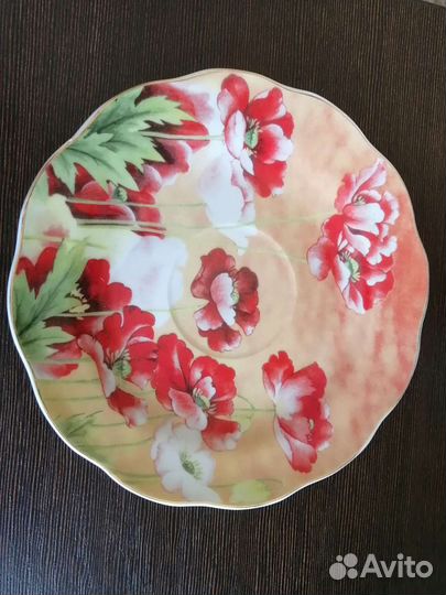 Блюдца кружка маки Yamasen Япония