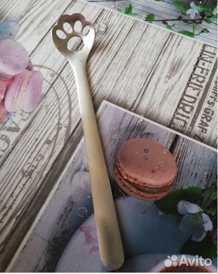 Новые ложки кошачьи лапки для кофе, десертов