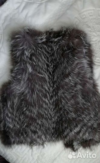 Жилетка из чернобурки 46р