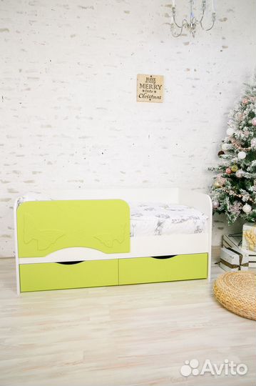 Детская Кровать Бабочка, мдф Софт