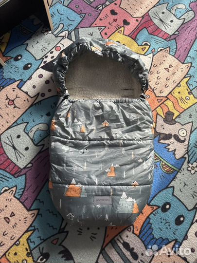 Зимний конверт в коляску amarobaby