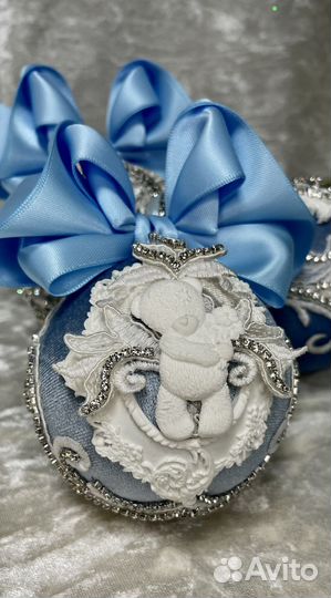 Новогодние шары ручной работы