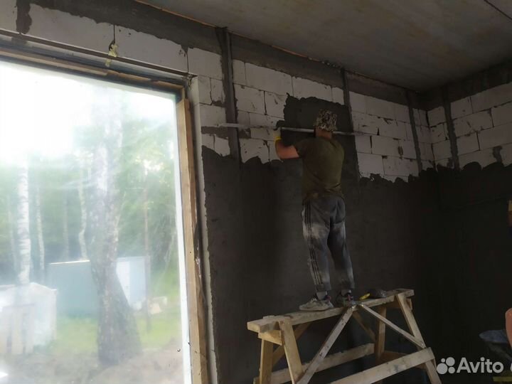 Штукатурка, стяжка, шпатлёвка, наливной пол