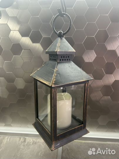 Декоративный фонарь, подсвечник на батарейках