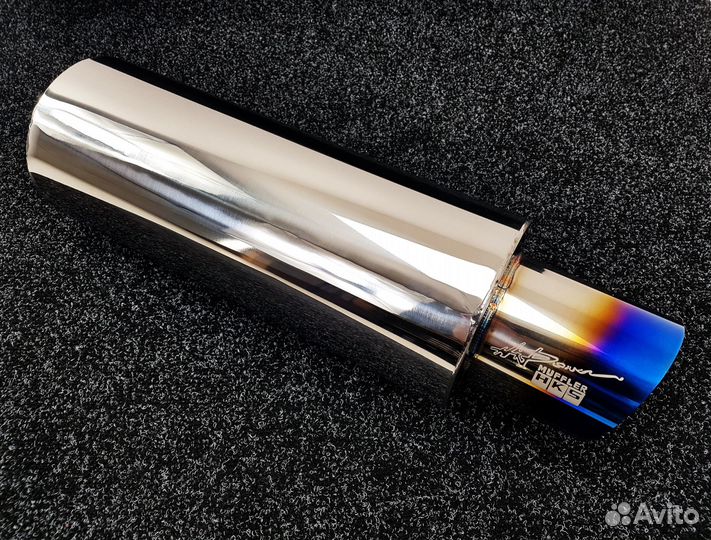 Бочка Titanium HKS style 63мм - Универсальный глуш