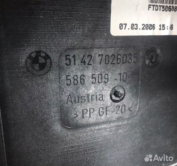 Обшивка двери задняя левая Bmw 7 E65 2005