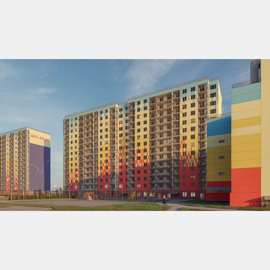2-к. квартира, 59,9 м², 9/15 эт.