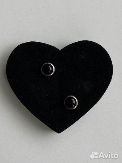 Серебрянные серьги, гвоздики, завитушки, спираль